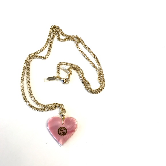 Gucci authentic chain with heart charm pendant necklace Sunglass chain. - Picture 7 of 7